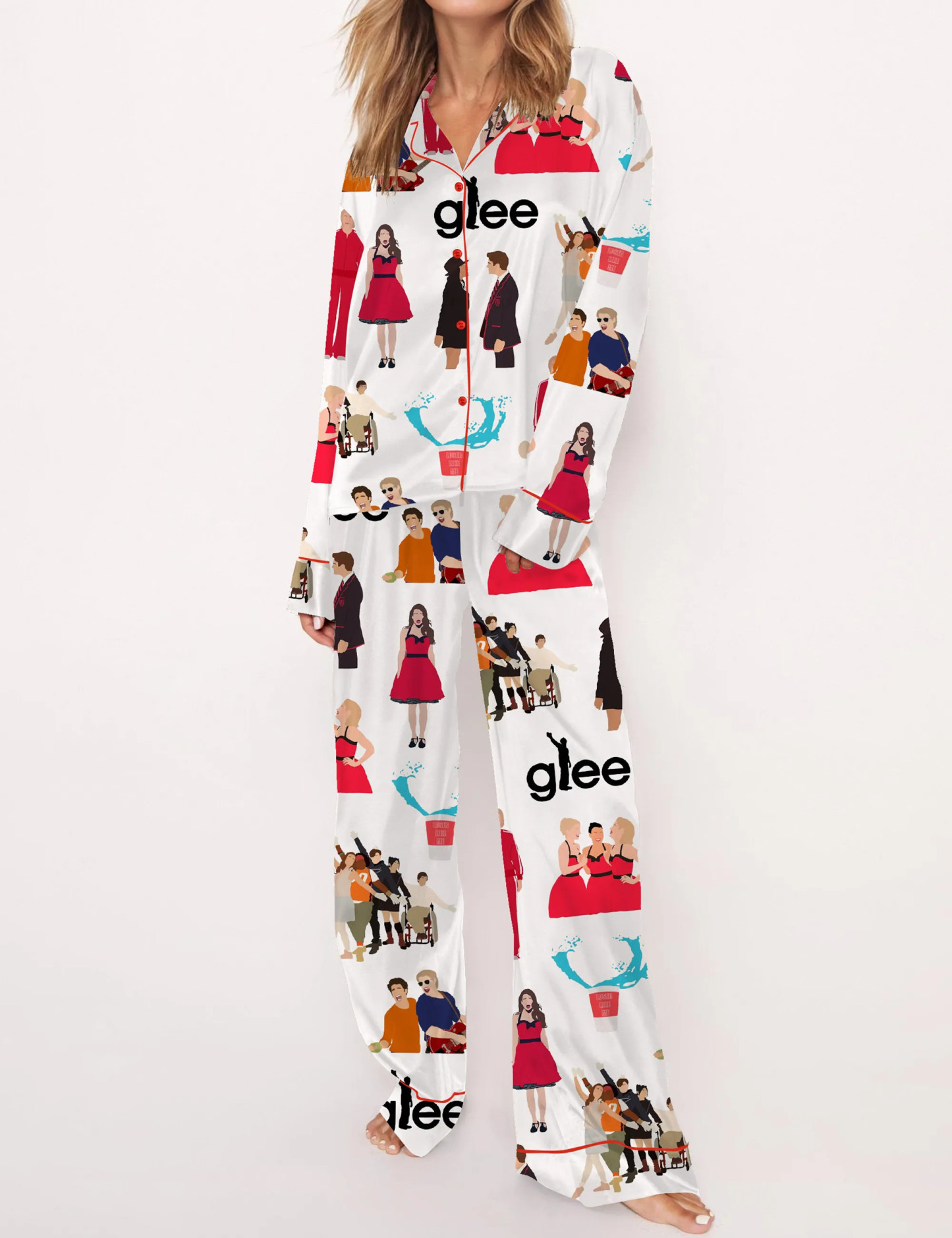 Musical TV Show Silky Satin Pajama Set For Women