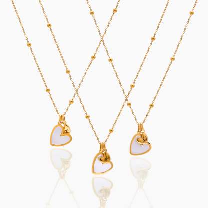 Initial Heart Duo Necklace