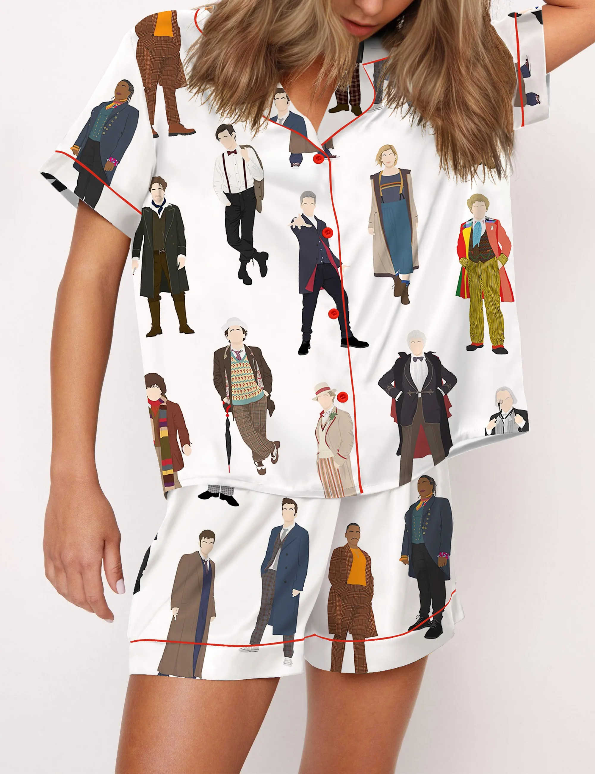 Dr Who Silky Satin Pajama Set For Women