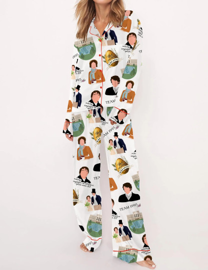 1995 Pride And Prejudice Silky Satin Pajama Set For Women