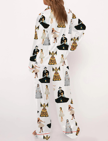 Christine The Phantom Of The Opera Silky Satin Pajama Set For Women