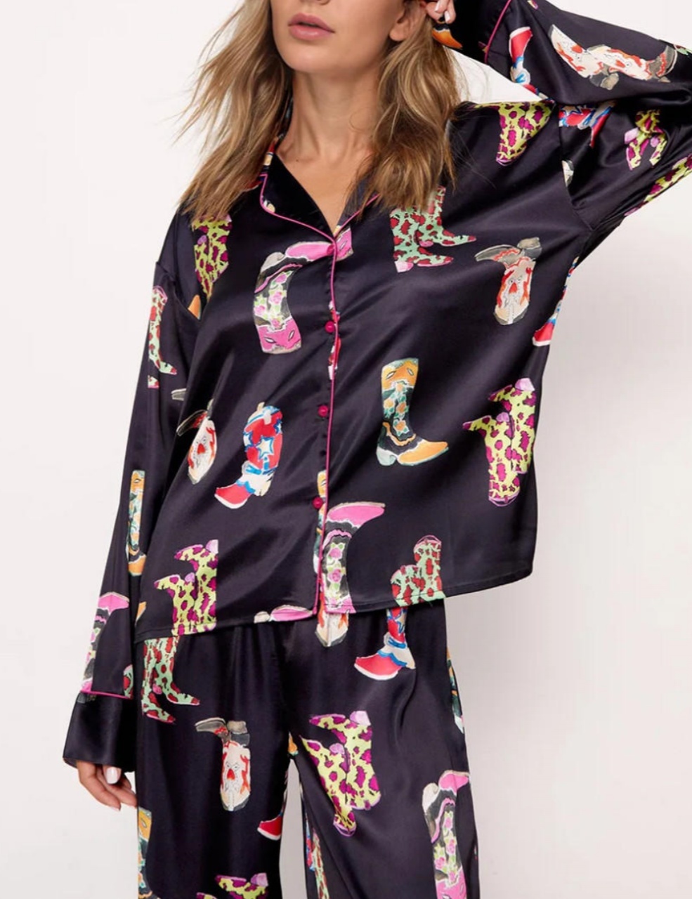 Western Cowgirl Style Pajama Set