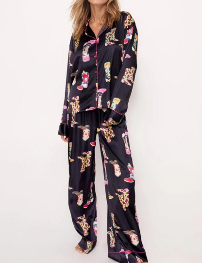 Western Cowgirl Style Pajama Set