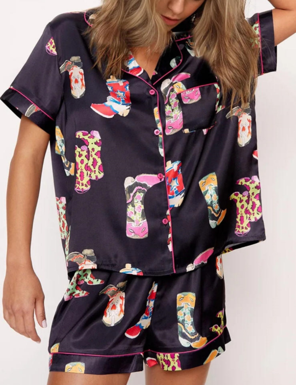 Western Cowgirl Style Pajama Set