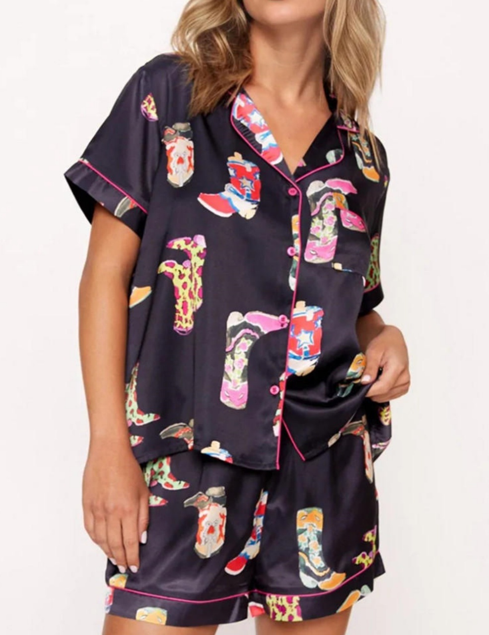 Western Cowgirl Style Pajama Set