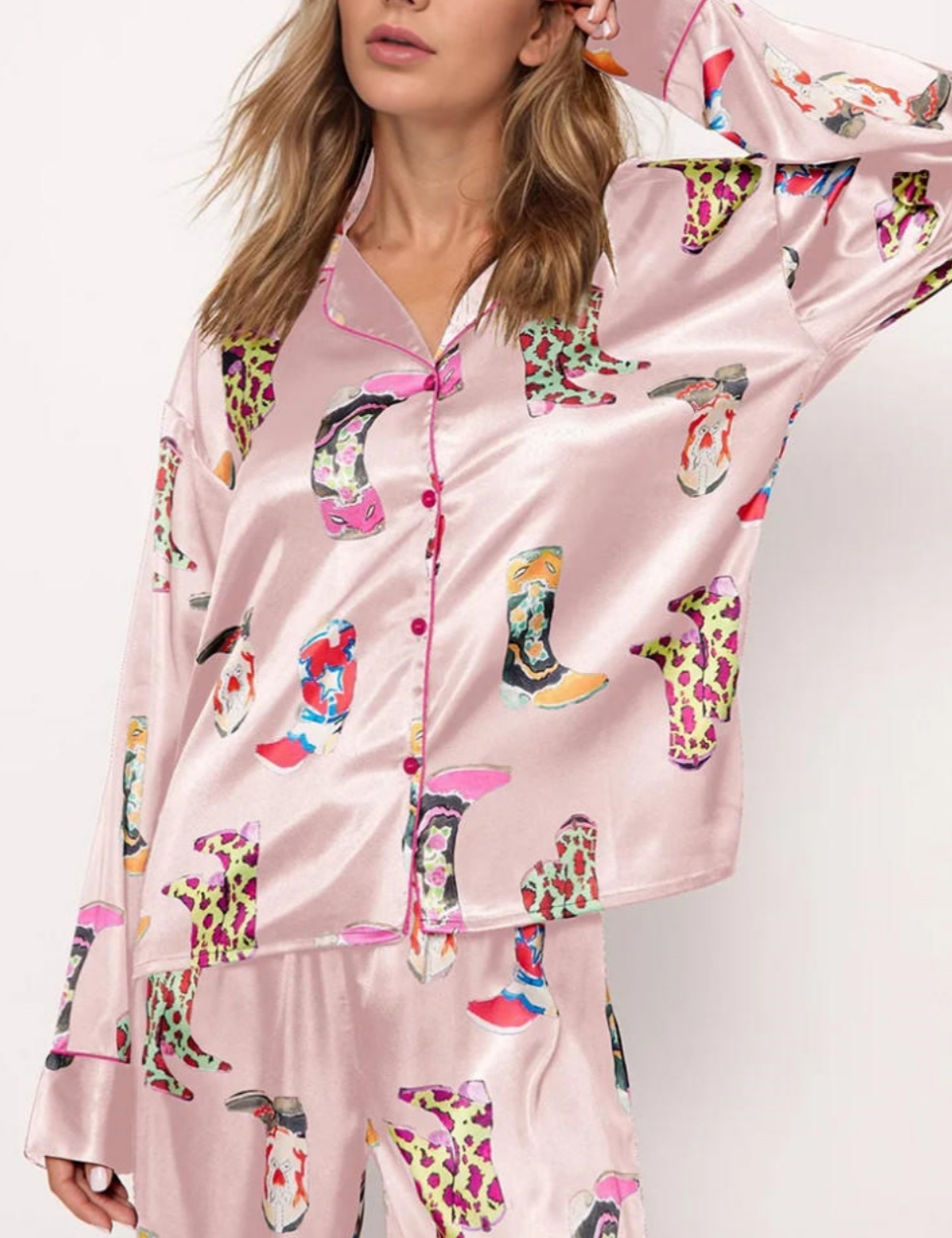 Western Cowgirl Style Pajama Set