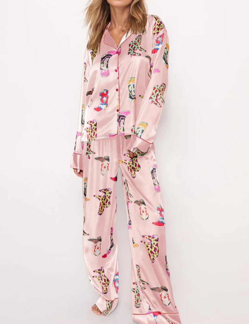 Western Cowgirl Style Pajama Set