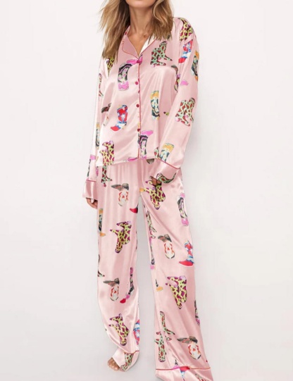 Western Cowgirl Style Pajama Set