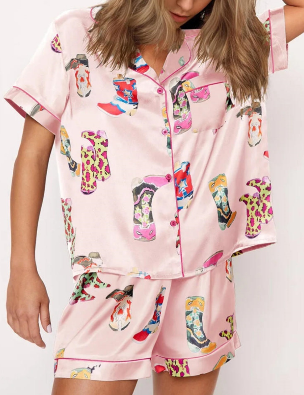 Western Cowgirl Style Pajama Set