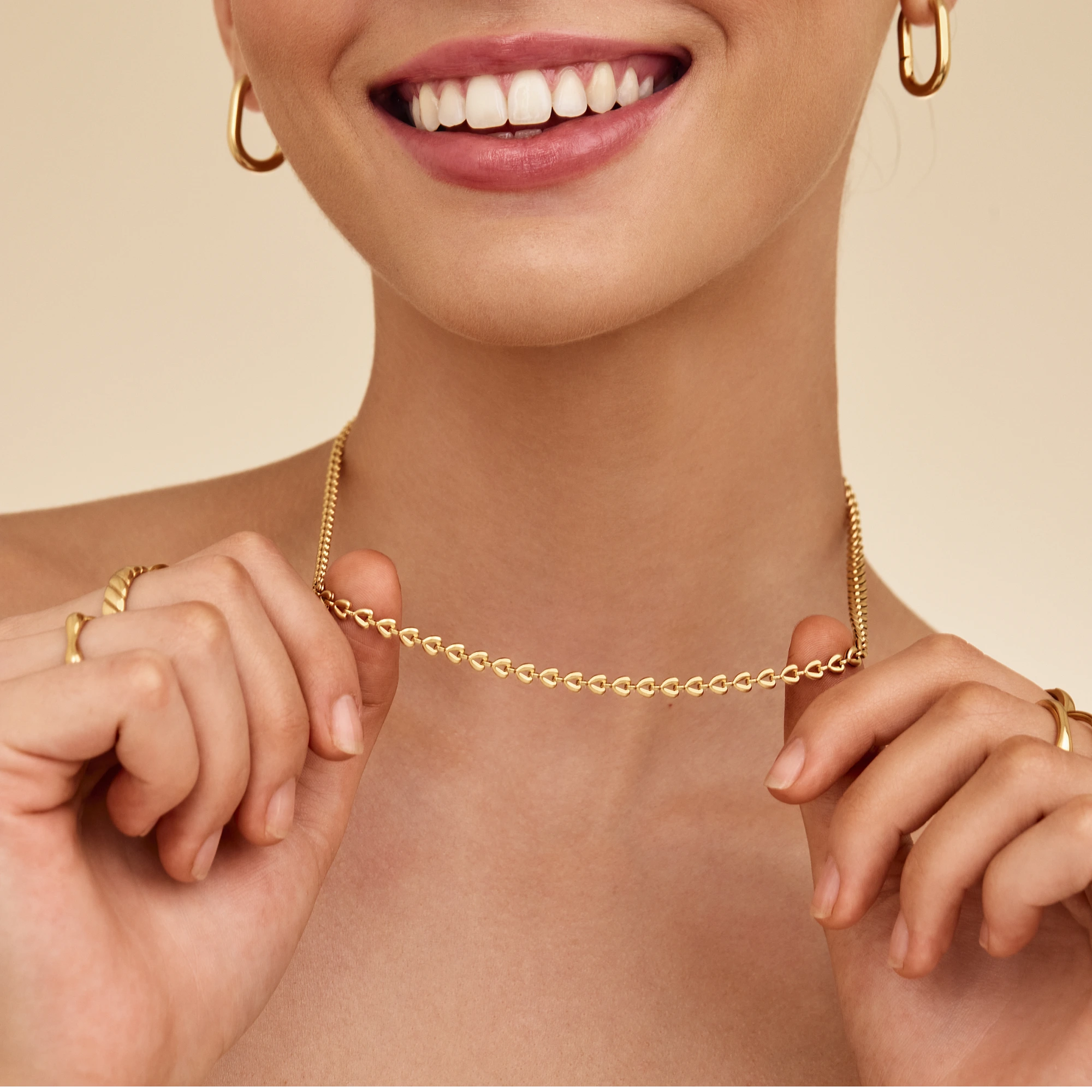 Chain Of Hearts Necklace