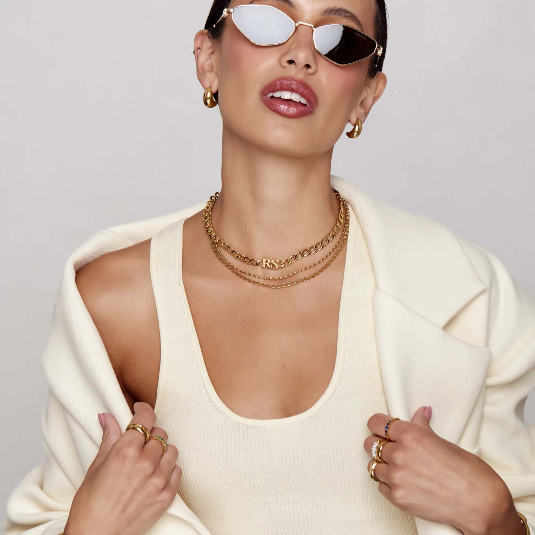 Initial Choker Necklace