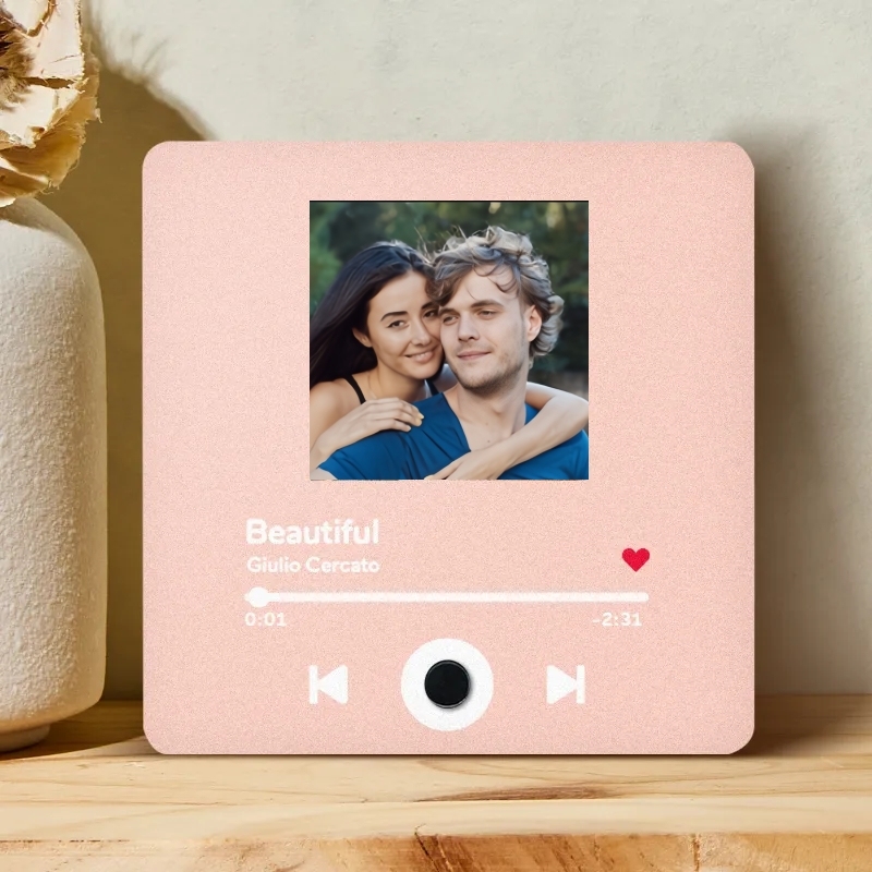 Personalized Photo Album Fridge Magnet Music Wall Photo Sticker Music Movement That Can Be Played Without Cell Phone