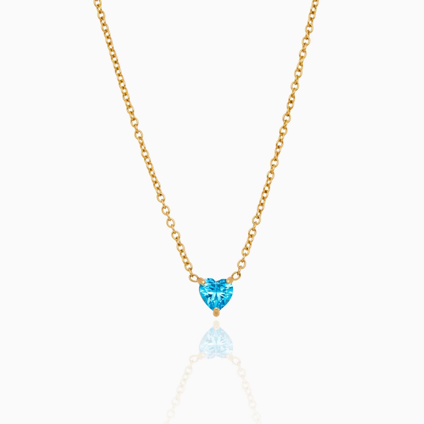 Heart Birthstone Necklace