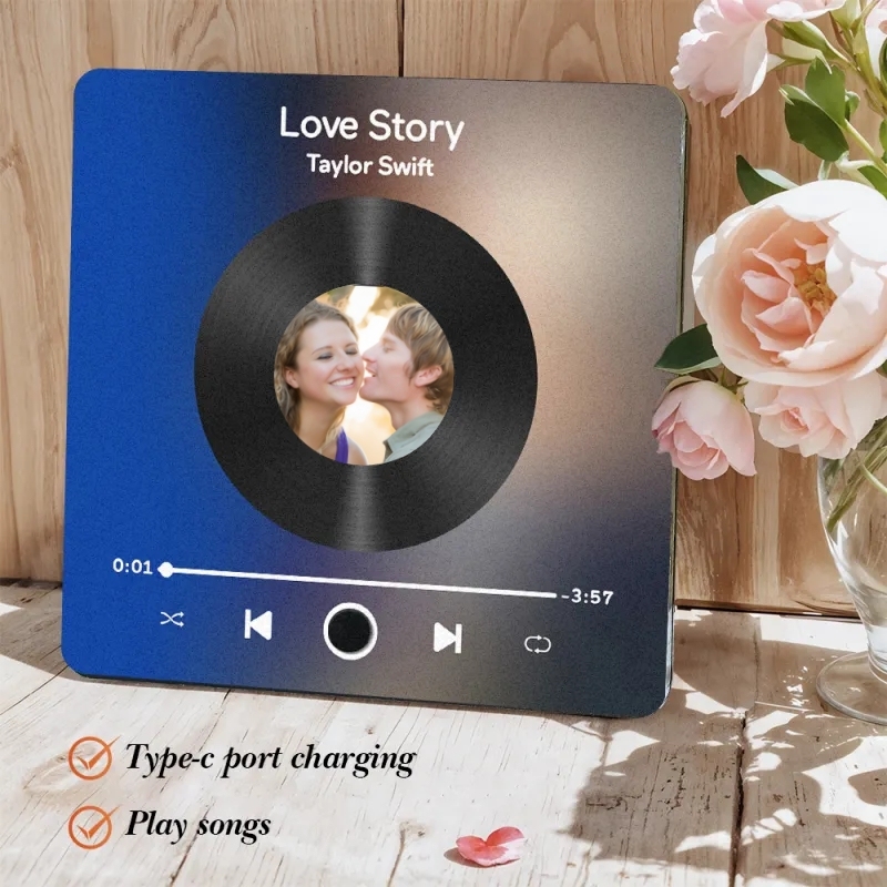 Personalized Photo Album Fridge Magnet Music Wall Photo Sticker Music Movement That Can Be Played Without Cell Phone