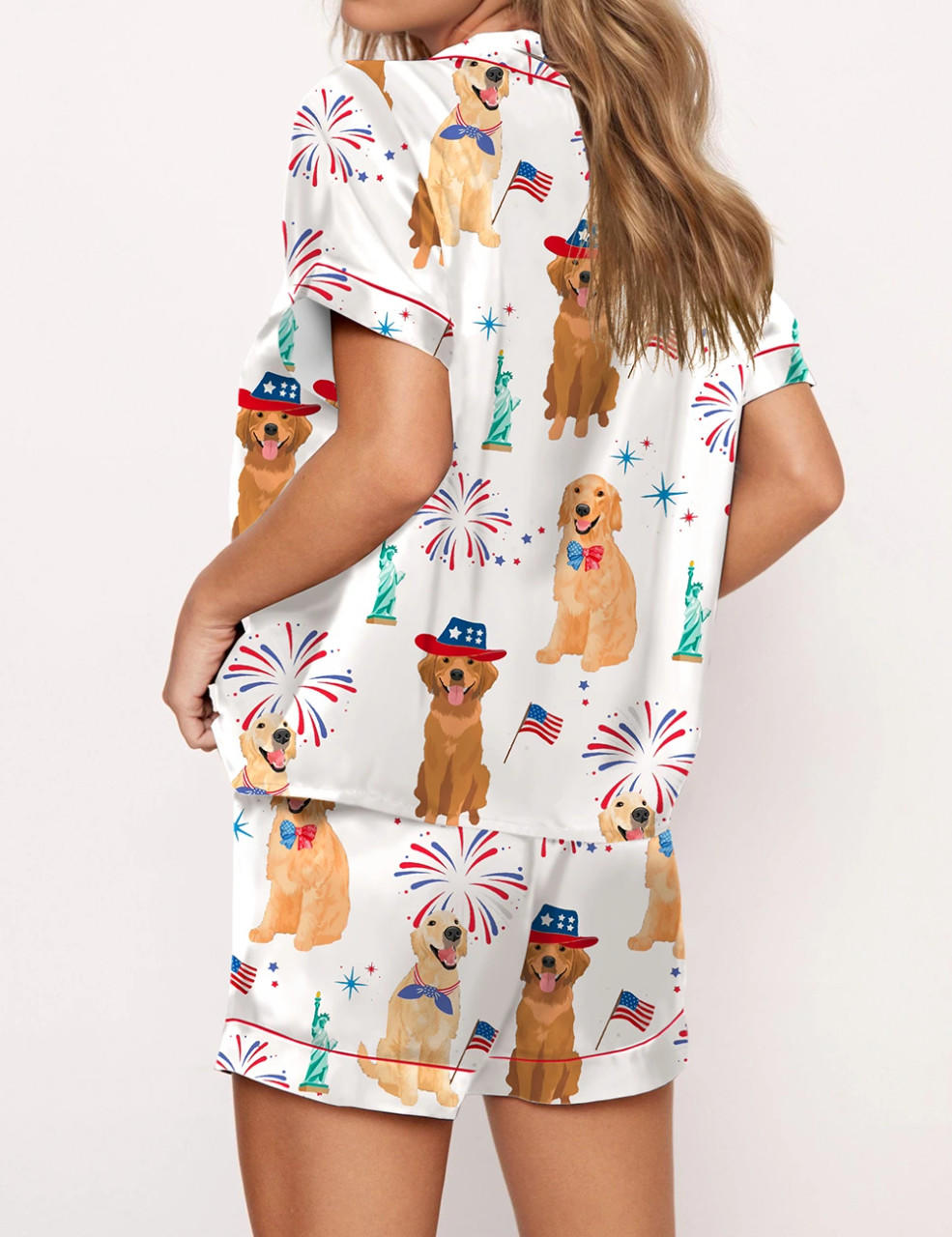 American Golden Retriever Pajama Set