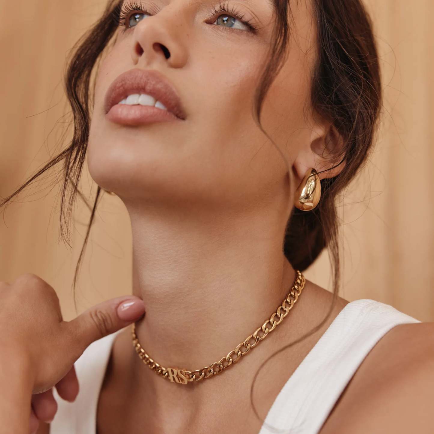 Initial Choker Necklace