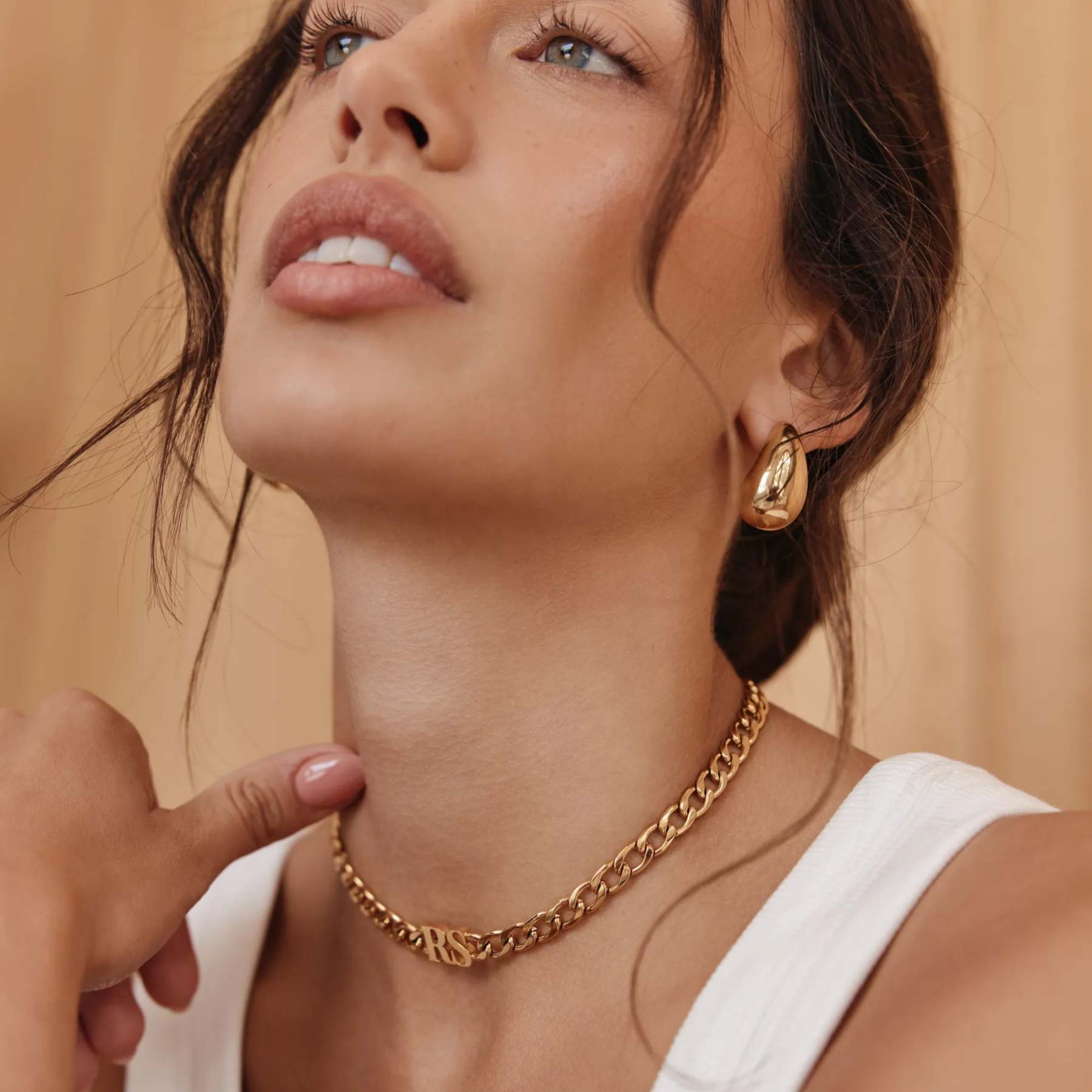Initial Choker Necklace
