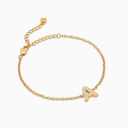Pavé Initial Bracelet