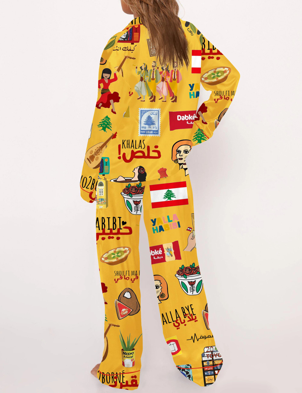 Lebanese Satin Pajama Set For Women