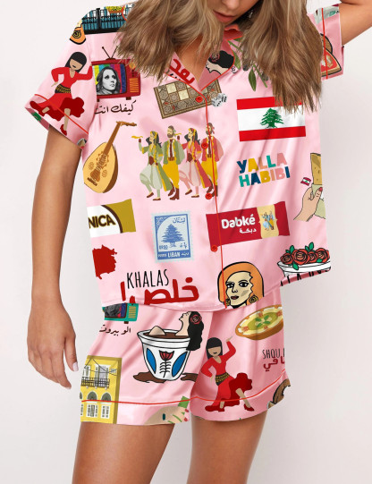 Lebanese Satin Pajama Set For Women