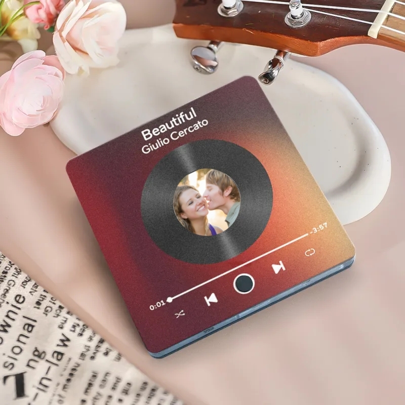 Personalized Photo Album Fridge Magnet Music Wall Photo Sticker Music Movement That Can Be Played Without Cell Phone