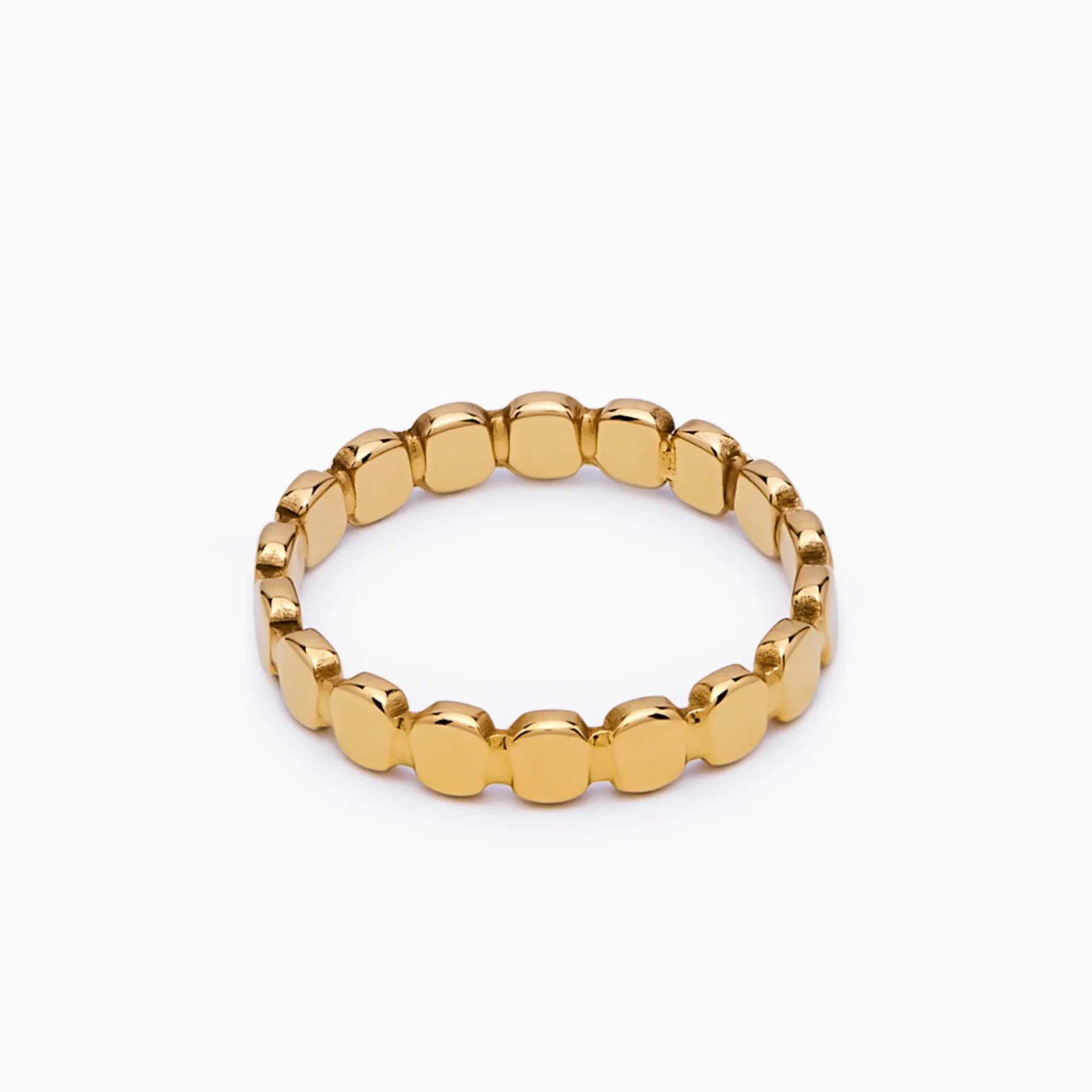 Golden Beaded Ring