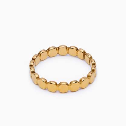 Golden Beaded Ring