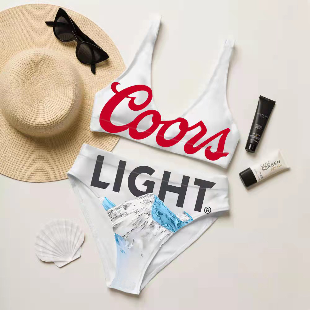 Coors Light Sexy Bikini Set Swimsuit Beach