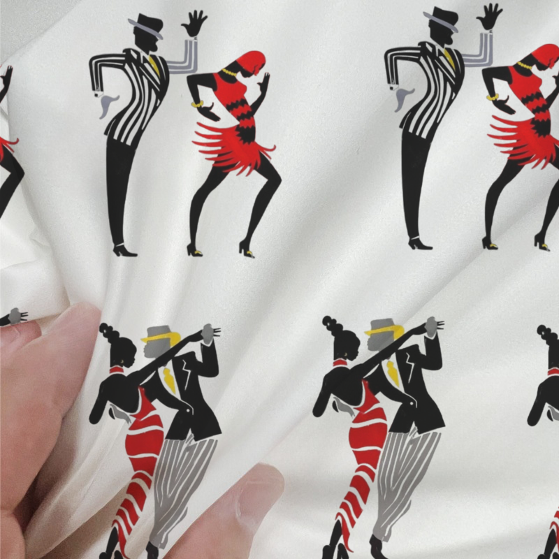 Abstract Duet Dance 100% Cotton Duvet Cover Set  King Twin Comforter Queen Bedding for Guest Room with Hidden Zipper Closure 3Pcs