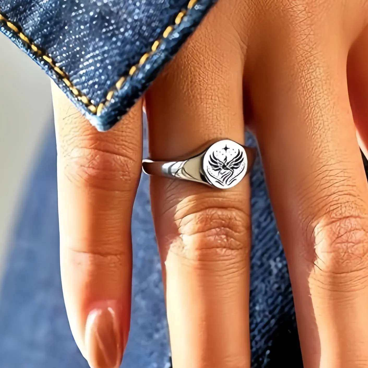 Rise From Ashes -Phoenix Signet Ring