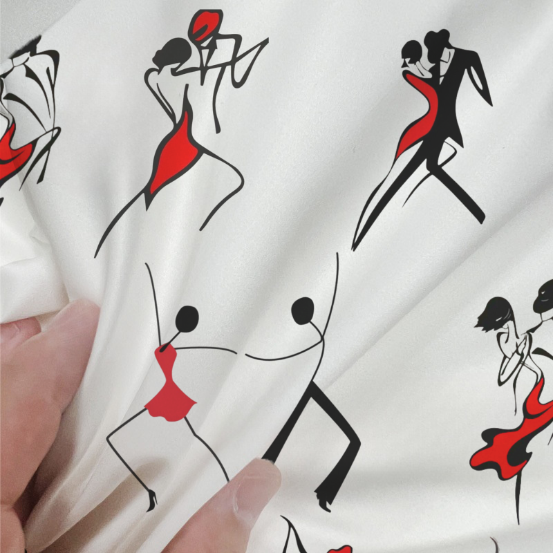 Abstract Duet Dance 100% Cotton Duvet Cover Set  King Twin Comforter Queen Bedding for Guest Room with Hidden Zipper Closure 3Pcs