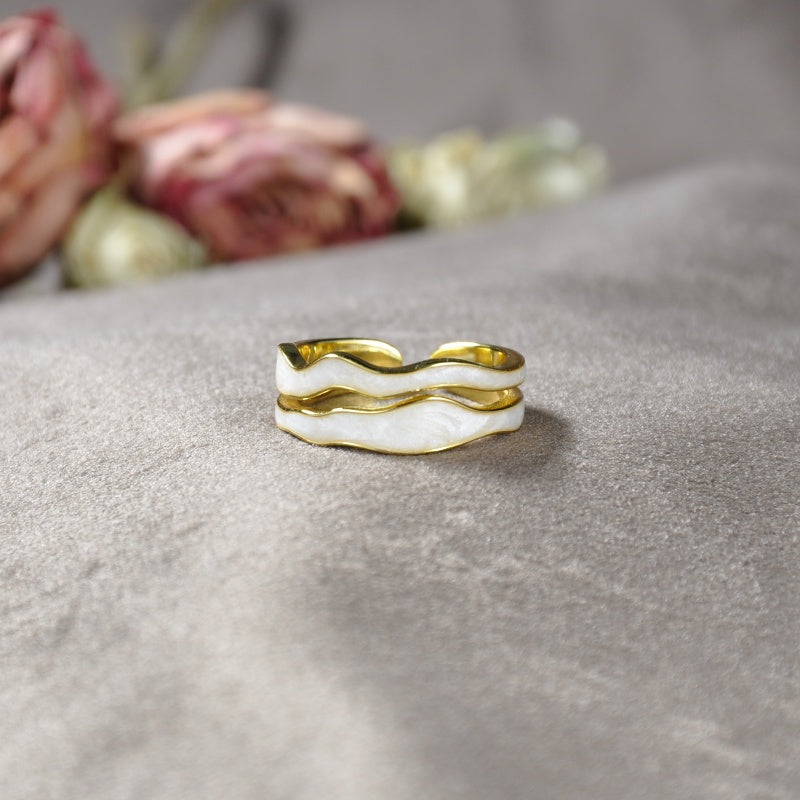 YOU'VE SURVIVED TOO MANY STORMS Double Wave Ring