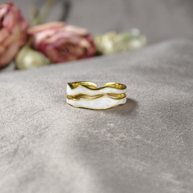 YOU'VE SURVIVED TOO MANY STORMS Double Wave Ring