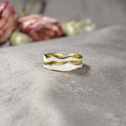 YOU'VE SURVIVED TOO MANY STORMS Double Wave Ring