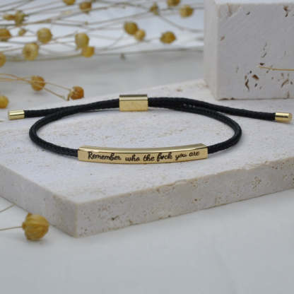 Remember Who You Are Motivational Tube Bracelet