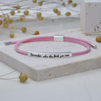 Remember Who You Are Motivational Tube Bracelet