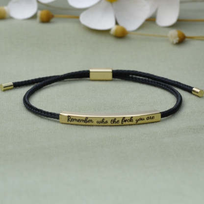 Remember Who You Are Motivational Tube Bracelet