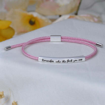 Remember Who You Are Motivational Tube Bracelet