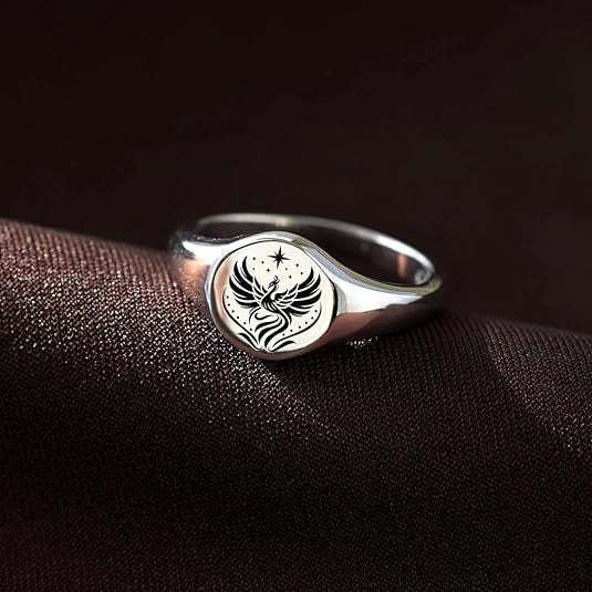 Rise From Ashes -Phoenix Signet Ring