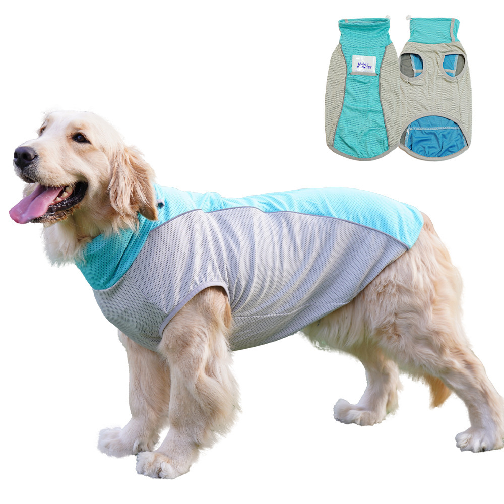 Summer Pet Clothes Small Medium & Large Dog T-Shirt Dog Apparel Breathable Dog Tank Top Summer Dog Vest Pet Ice Silk Cooling Vest