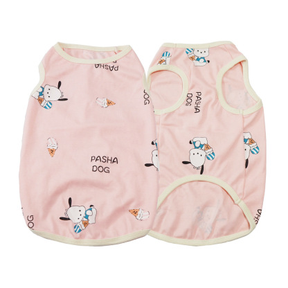 Summer Thin Cotton Vest for Pets - Breathable Design, Suitable for Corgis, Golden Retrievers, and Other Dog Breeds