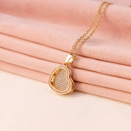 Personalized Heart Name Necklace Dainty Jewelry Birthday Anniversary Valentine's Day Gift for Women