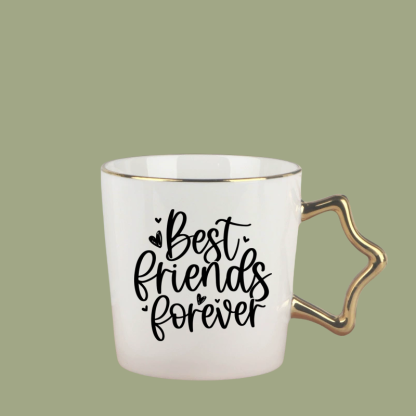 Personalized Best Friend Caption "Best Friend Forever" Coffee Cup Ceramic Mug Birthday Anniversary Gift for Her Best Friend