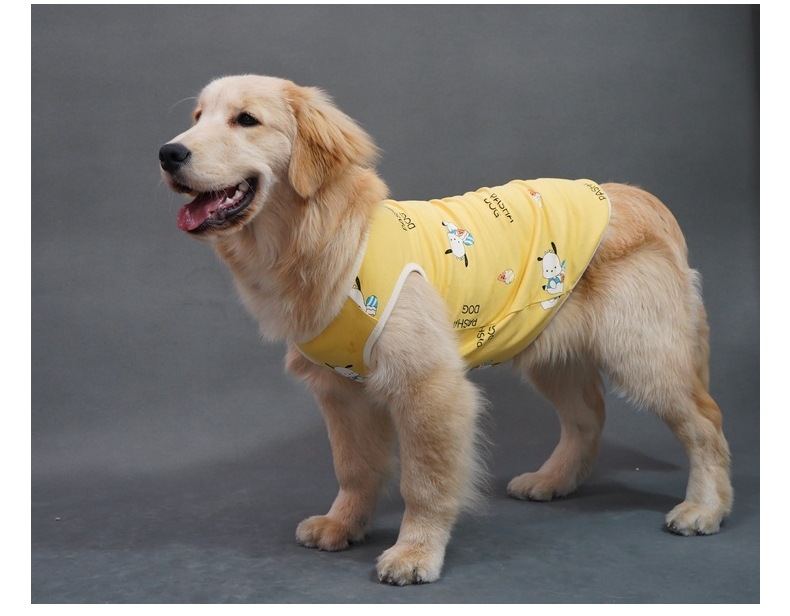 Summer Thin Cotton Vest for Pets - Breathable Design, Suitable for Corgis, Golden Retrievers, and Other Dog Breeds