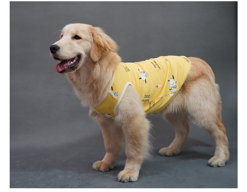 Summer Thin Cotton Vest for Pets - Breathable Design, Suitable for Corgis, Golden Retrievers, and Other Dog Breeds