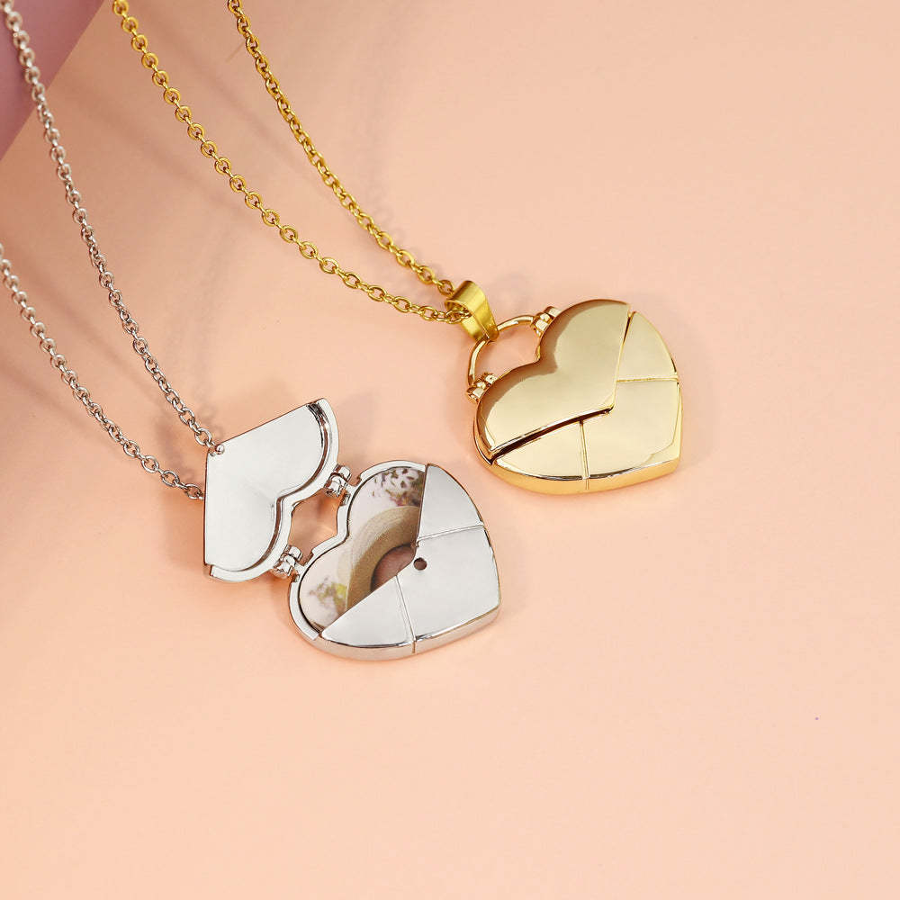 Personalized Heart Photo Locket Necklace Birthday Anniversary Gift for Her Valentine's Day Mother's Day Memorial Anniversary Gift For Women