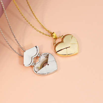 Personalized Heart Photo Locket Necklace Birthday Anniversary Gift for Her Valentine's Day Mother's Day Memorial Anniversary Gift For Women