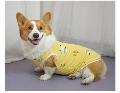 Summer Thin Cotton Vest for Pets - Breathable Design, Suitable for Corgis, Golden Retrievers, and Other Dog Breeds