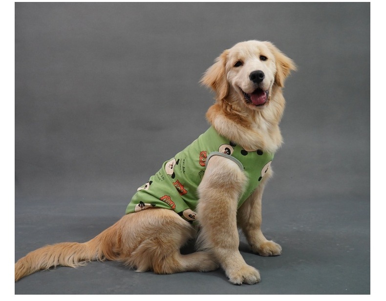 Summer Thin Cotton Vest for Pets - Breathable Design, Suitable for Corgis, Golden Retrievers, and Other Dog Breeds