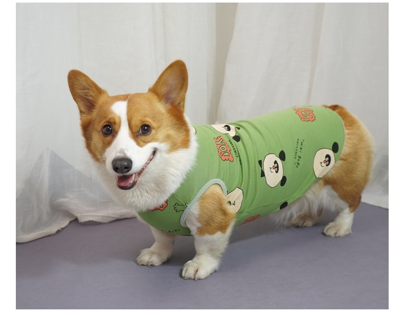 Summer Thin Cotton Vest for Pets - Breathable Design, Suitable for Corgis, Golden Retrievers, and Other Dog Breeds